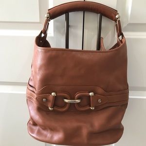Unique Burberry Brown Leather Extra Large Hobo Bag